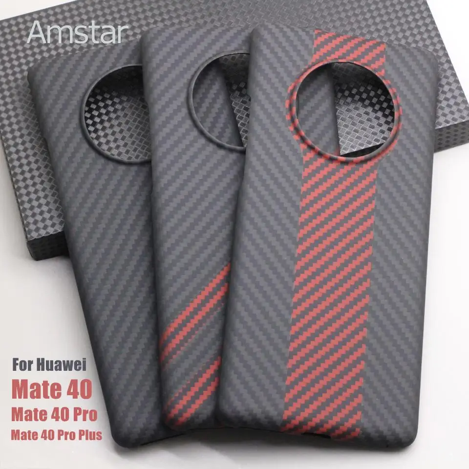 Разноцветный чехол Amstar из углеродного волокна для телефона Huawei Mate 40 Pro Plus