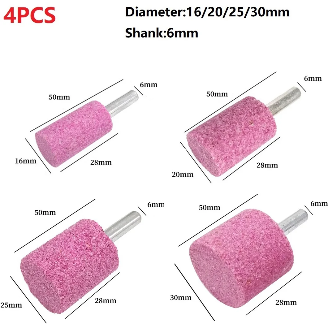 4pcs 6mm Shank Abrasive Mounted Stone Pink Chrome Corundum Grinding Head For Renovated Polishing Grinding Jade Wood Metal
4pcs 6mm Shank Abrasive Mounted Stone Pink Chrome Corundum Grinding Head For Renovated Polishing Grinding Jade Wood Metal