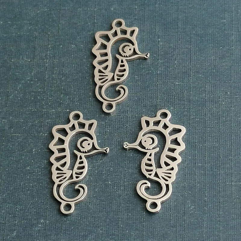 5 Pieces Seahorse Connectors Link Stainless Steel Hippocampus Diy Jewelry Ornaments Accessories Component Findings Project
5 Pieces Seahorse Connectors Link Stainless Steel Hippocampus Diy Jewelry Ornaments Accessories Component Findings Project