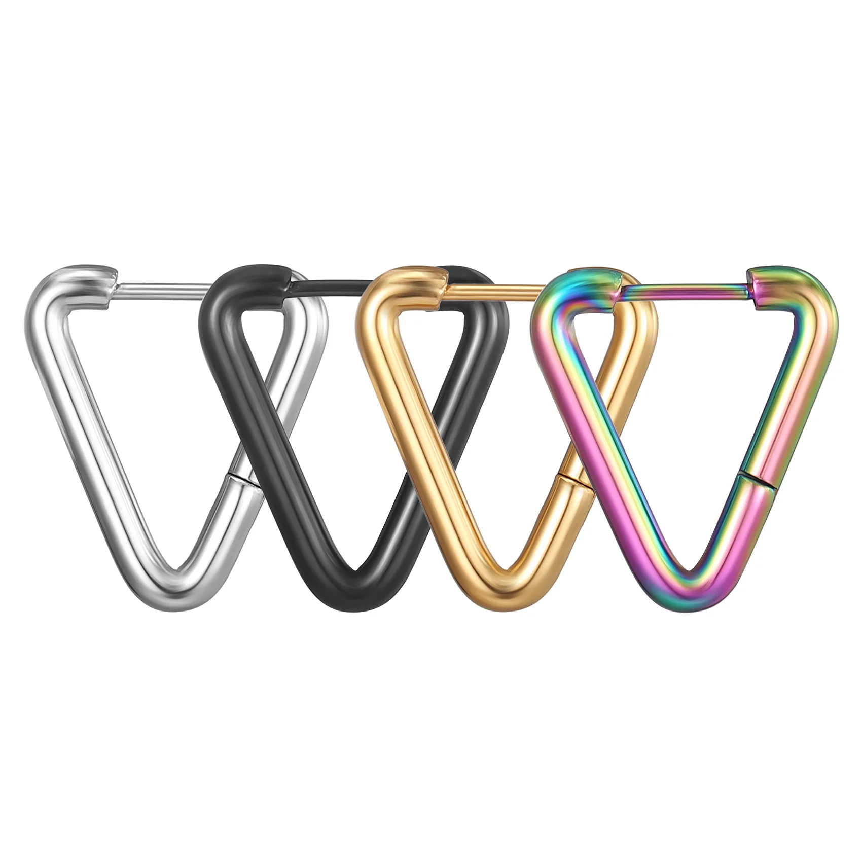 Fashion Triangle Stainless Steel Ear Clip Personality Trend Unisex Titanium Steel Hoop Earrings
Fashion Triangle Stainless Steel Ear Clip Personality Trend Unisex Titanium Steel Hoop Earrings