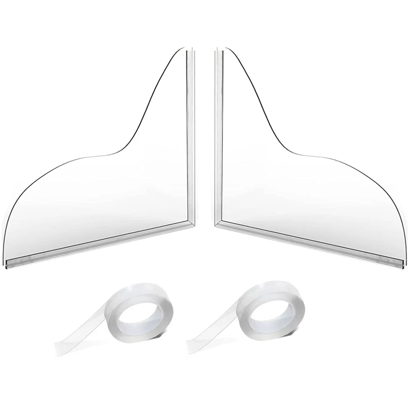 2Pcs Shower Splash Guard, Transparent Shower Water Guard, Bath Corner Water Splash Guard To Keep Water In Shower
2Pcs Shower Splash Guard, Transparent Shower Water Guard, Bath Corner Water Splash Guard To Keep Water In Shower