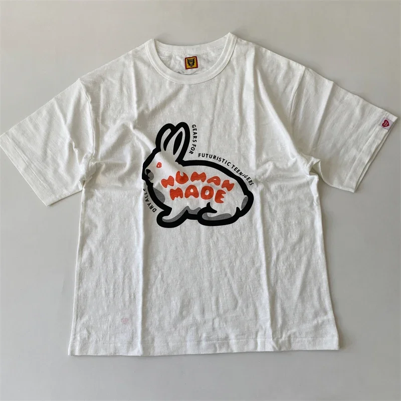 Oversized White HUMAN MADE T-shirts Men Women 1:1 Rabbit Print Short Sleeves Pure Cotton Tops Tees
Oversized White HUMAN MADE T-shirts Men Women 1:1 Rabbit Print Short Sleeves Pure Cotton Tops Tees
