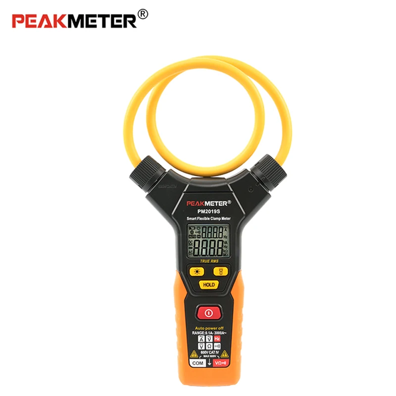 PEAKMETER PM2019S Smart Flexible Current Clamp True RMS AC 3000A Digital Multimeter Automatic Voltage Resistance Frequency
PEAKMETER PM2019S Smart Flexible Current Clamp True RMS AC 3000A Digital Multimeter Automatic Voltage Resistance Frequency