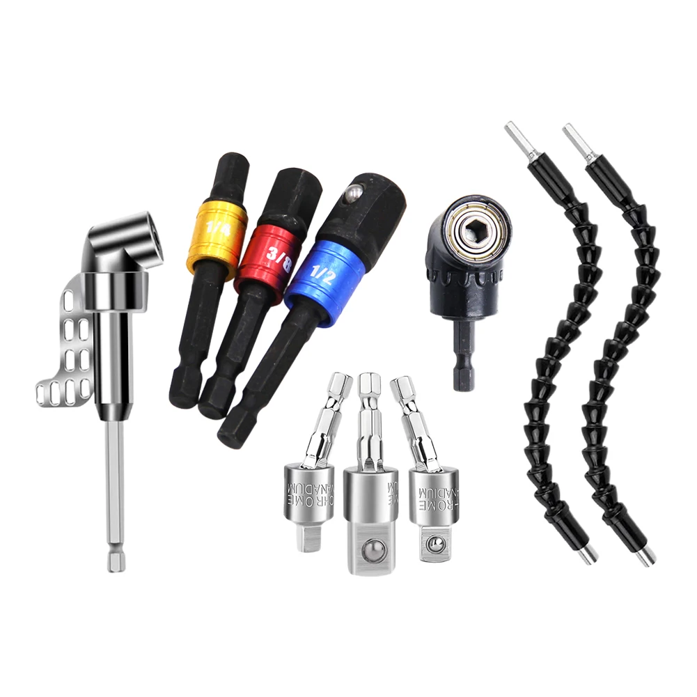 Drill Bits Extension Bit Holder Right Angle Rust-proof 1/4inch 105° Drill Adapter Durable Flexible Shaft Extension
Drill Bits Extension Bit Holder Right Angle Rust-proof 1/4inch 105° Drill Adapter Durable Flexible Shaft Extension