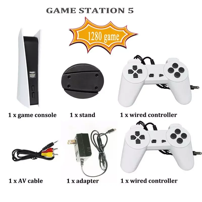 NEW2023 8 Bit Game Console Mini TV Video Game Controller Support Av Output Game Station Built-in 1280 Classic Games Retro Game P
NEW2023 8 Bit Game Console Mini TV Video Game Controller Support Av Output Game Station Built-in 1280 Classic Games Retro Game P