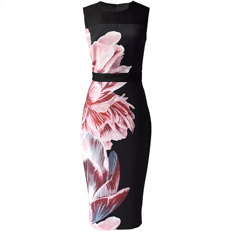 Dresses For Women 2023 Runway Luxury Designer Elegant Summer Black Sleeveless Flower Print High Waist Package Buttocks Dress
Dresses For Women 2023 Runway Luxury Designer Elegant Summer Black Sleeveless Flower Print High Waist Package Buttocks Dress