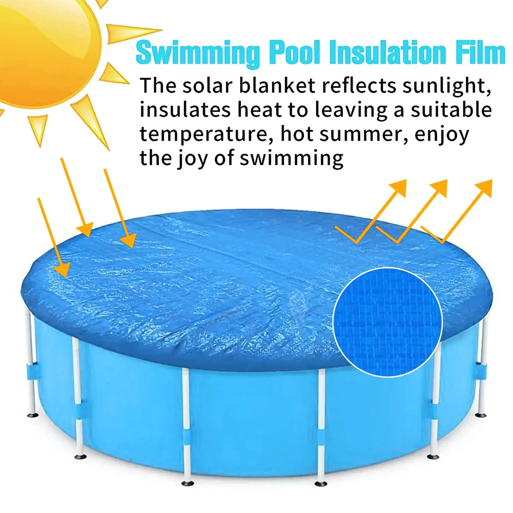 Swimming Pool 183/244/305/8/366cm cover Newest Pool Cover Round Solar Swimming Pool Tub Cover Outdoor Bubble Blanket Accessories
Swimming Pool 183/244/305/8/366cm cover Newest Pool Cover Round Solar Swimming Pool Tub Cover Outdoor Bubble Blanket Accessories