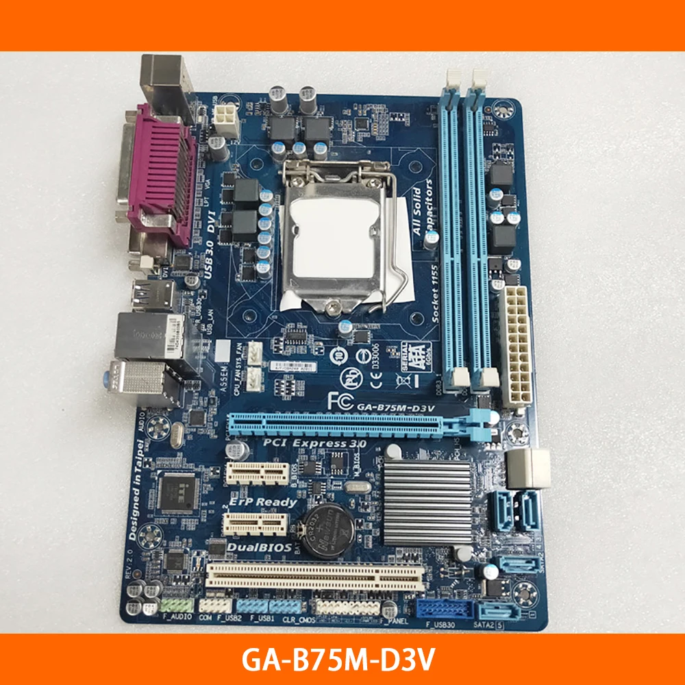 Desktop Motherboard For Gigabyte GA-B75M-D3V LGA 1155 DDR3 2200(OC)MHz 16GB PCI-E 3.0 B75 100% Tested Fast Ship
Desktop Motherboard For Gigabyte GA-B75M-D3V LGA 1155 DDR3 2200(OC)MHz 16GB PCI-E 3.0 B75 100% Tested Fast Ship