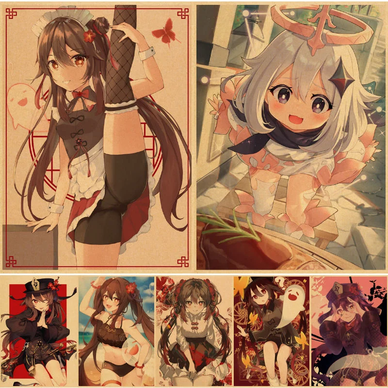 Genshin Impact Hu Tao Wall posters plakaty paper poster vintage Wall posters anime bedroom bilder obraz schilderij plakaty
Genshin Impact Hu Tao Wall posters plakaty paper poster vintage Wall posters anime bedroom bilder obraz schilderij plakaty