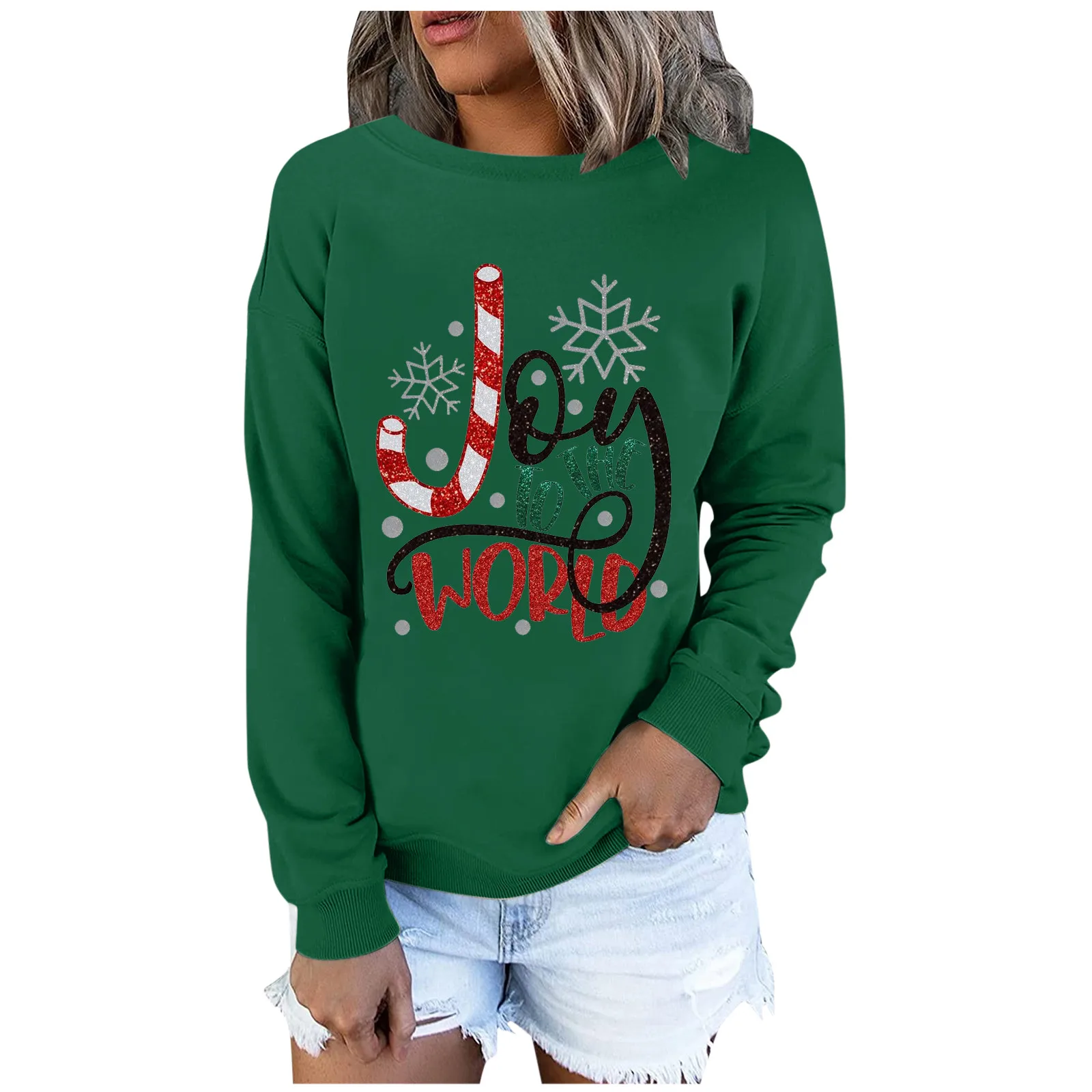Merry Christmas Sweatshirt 2023 Women's Chirstmas Print Top Blouses Long-sleeved Sweatshirt Casual Santa Xmas New Year Clothing
Merry Christmas Sweatshirt 2023 Women's Chirstmas Print Top Blouses Long-sleeved Sweatshirt Casual Santa Xmas New Year Clothing