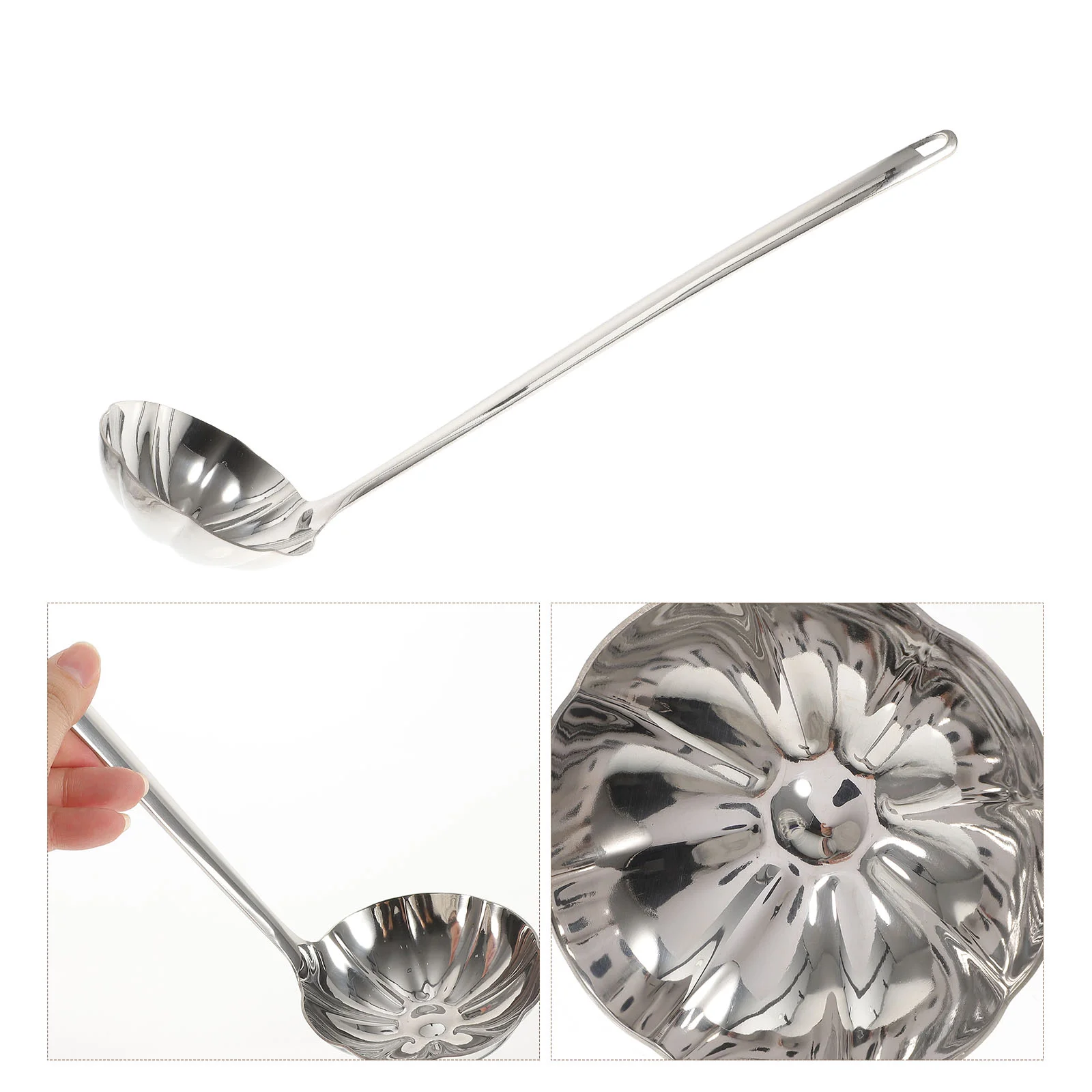 Convenient Soup For Kitchen Pot Soup Spoon Stainless Steel Ladle Scoop Spoon for Cooking Kitchen Home
Convenient Soup For Kitchen Pot Soup Spoon Stainless Steel Ladle Scoop Spoon for Cooking Kitchen Home