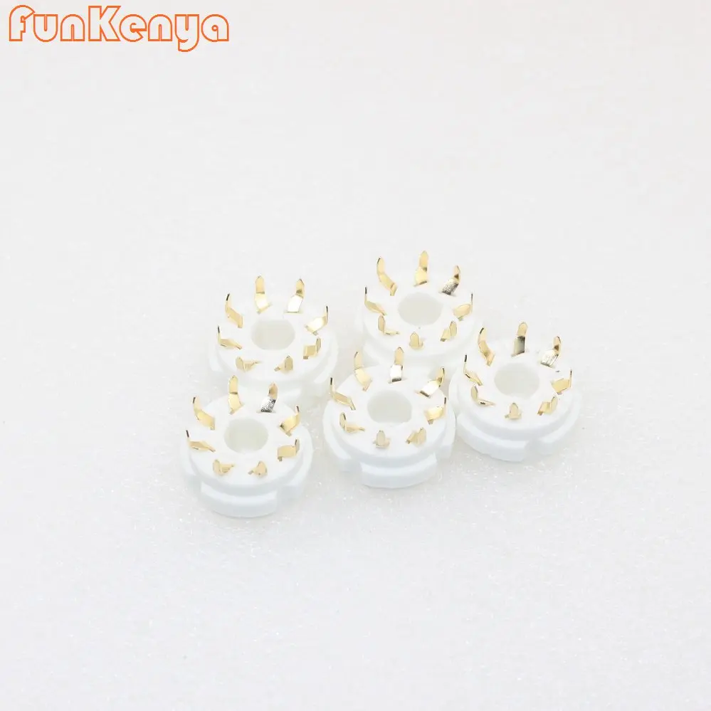 10 Pieces GZC8-Y-G Gold Plated 8 Pins Tube Socket Ceramic Base For KT88 5AR4 EL34 6CA7 6SN7 5U4G Eight Foot Seat
10 Pieces GZC8-Y-G Gold Plated 8 Pins Tube Socket Ceramic Base For KT88 5AR4 EL34 6CA7 6SN7 5U4G Eight Foot Seat