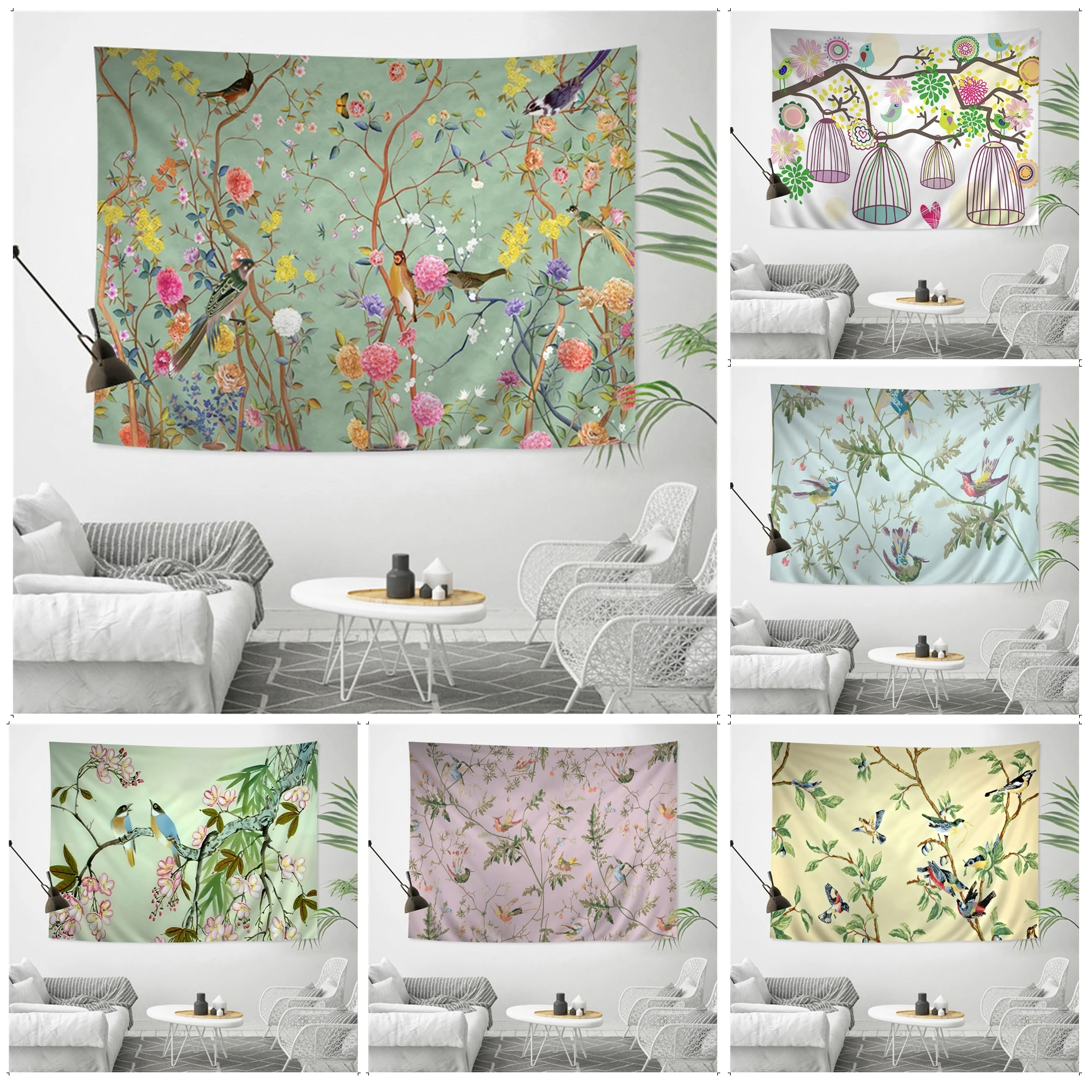 Tree Flower Bird Printed Large Wall Tapestry Hanging Tarot Hippie Wall Rugs Dorm Wall Hanging Sheets
Tree Flower Bird Printed Large Wall Tapestry Hanging Tarot Hippie Wall Rugs Dorm Wall Hanging Sheets