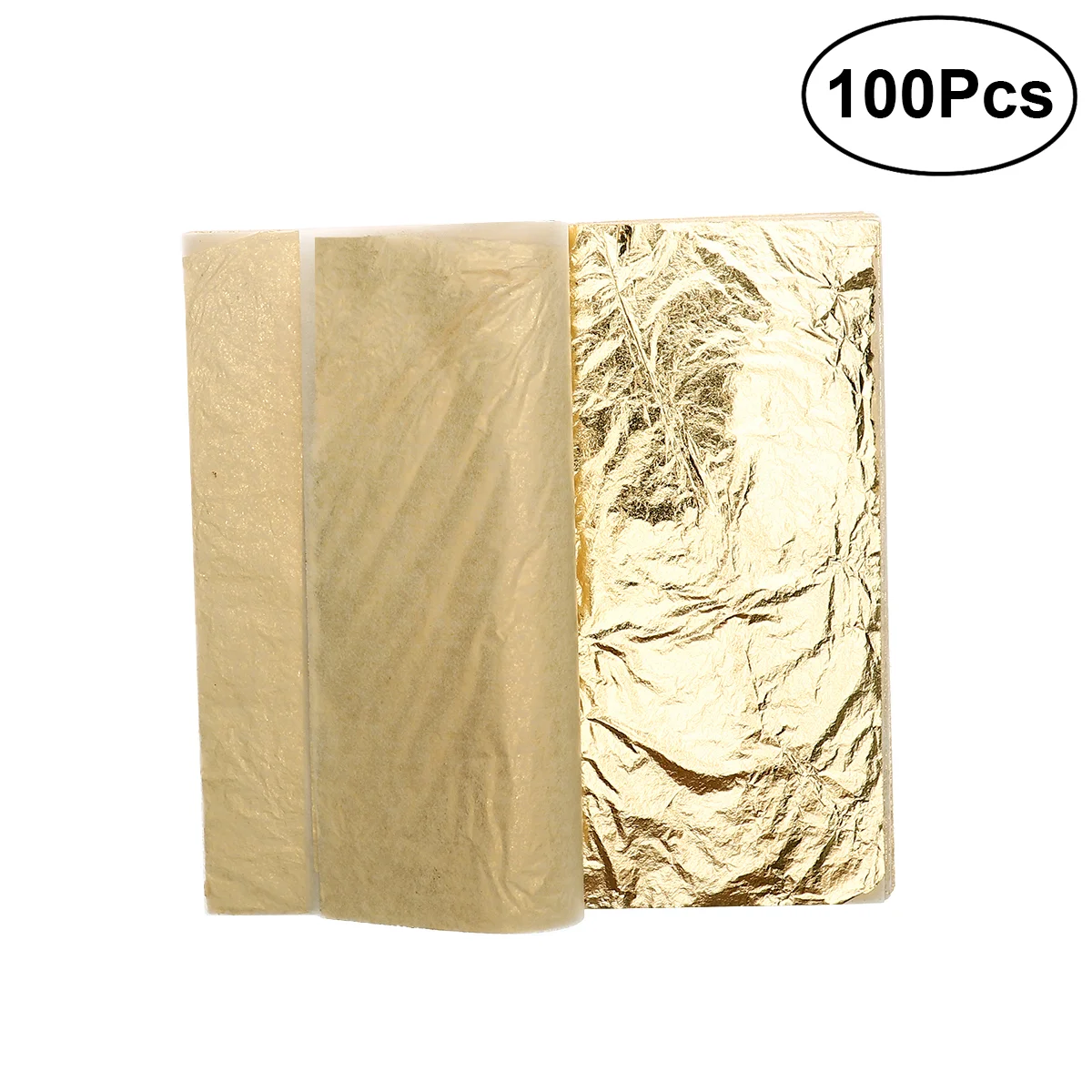 

100 Sheets Imitation Gold Leaf 5.5 Inch for Art / Crafts Decoration / Gilding Crafting / Frames