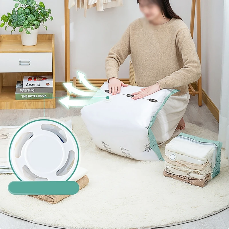 Vacuum Storage Bags for Clothes No-extraction Sealed Compression Space Saver Compression Packing for Home Quilt Organizador M L
Vacuum Storage Bags for Clothes No-extraction Sealed Compression Space Saver Compression Packing for Home Quilt Organizador M L