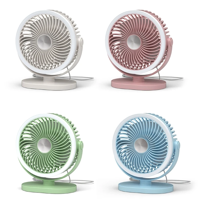 USB Desk Fan Quiet 360° Rotation 2-Speed Adjustable With LED Light For Desktop 
USB Desk Fan Quiet 360° Rotation 2-Speed Adjustable With LED Light For Desktop