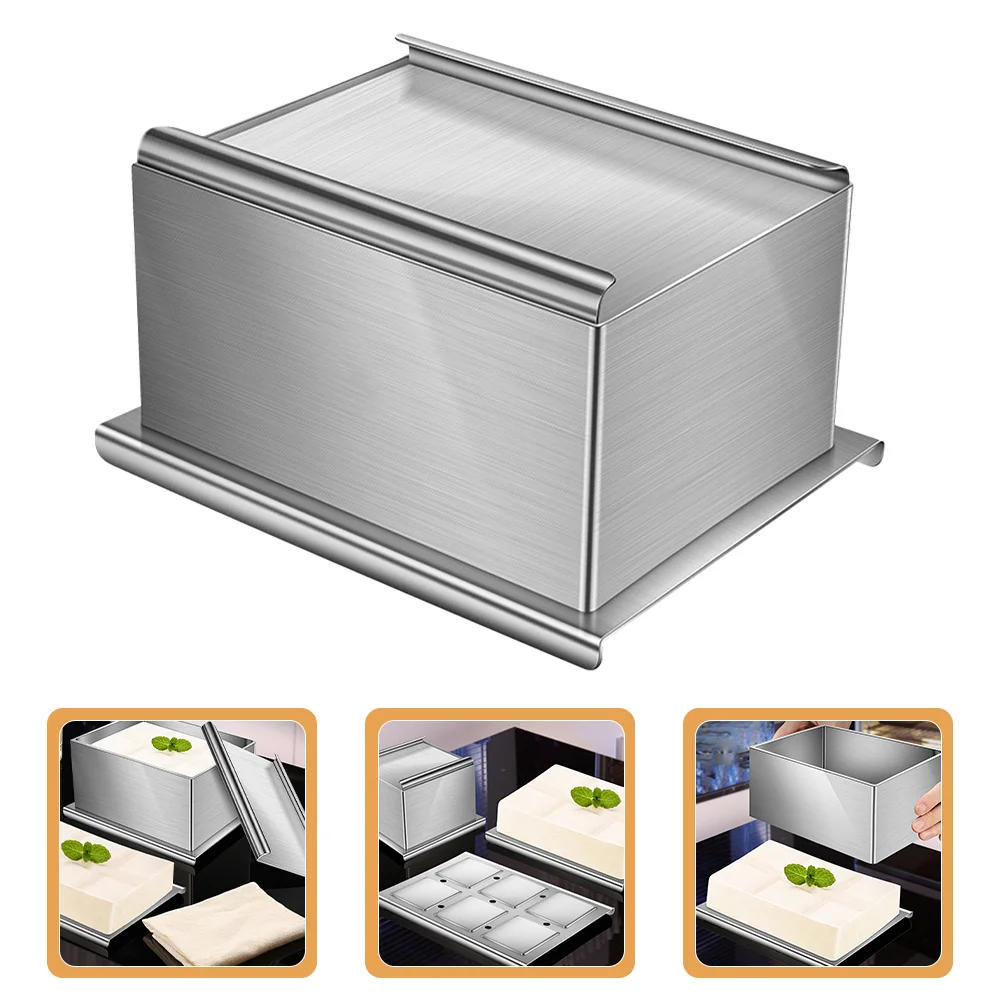Tofu Mold Homemade Stainless Steel Presser DIY Kitchen Tool Bean Curd Making Box
Tofu Mold Homemade Stainless Steel Presser DIY Kitchen Tool Bean Curd Making Box