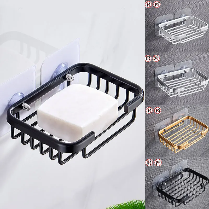 Bathroom Organizer Punch-Free Wall-Mounted Soap Net Black Soap Dish Drain Soap Holder Aluminum Dish No Trace Suction
Bathroom Organizer Punch-Free Wall-Mounted Soap Net Black Soap Dish Drain Soap Holder Aluminum Dish No Trace Suction