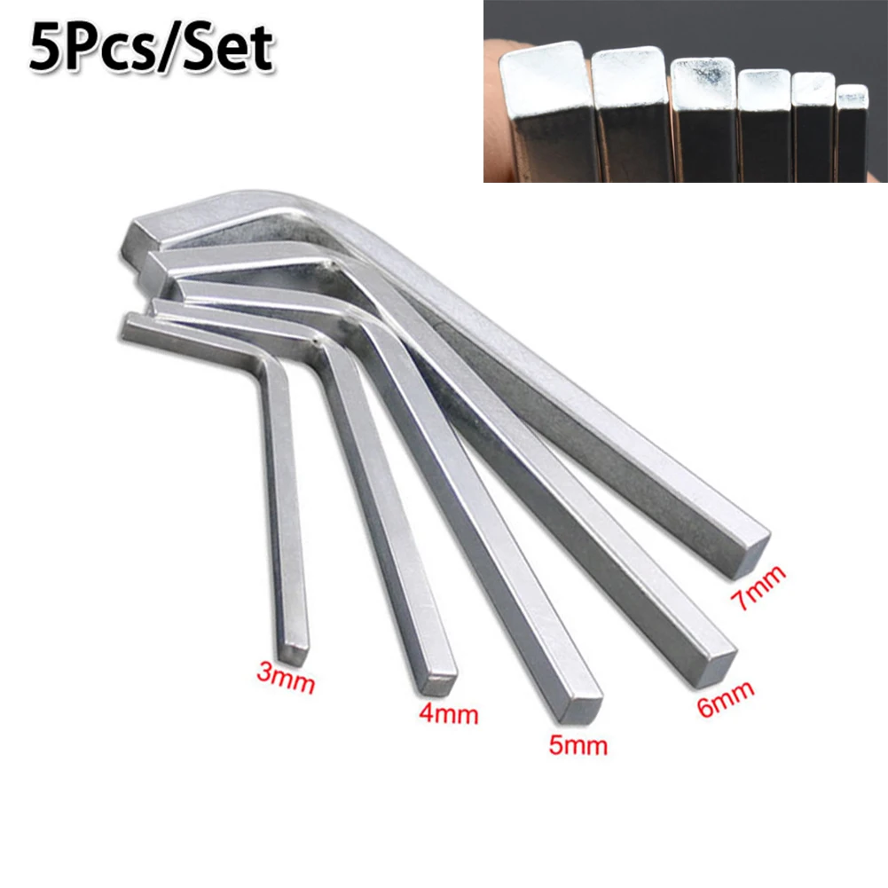 5Pcs L Shape Square Head Wrench Square Key 4 Point Wrench Screwdriver Set 3-7mm For Tightening Screws Portable Repair Hand Tool
5Pcs L Shape Square Head Wrench Square Key 4 Point Wrench Screwdriver Set 3-7mm For Tightening Screws Portable Repair Hand Tool