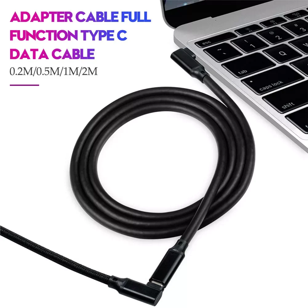 4K HD Type-C Extension Cable Line 5A PD 100W Right Angle Bend 90 Degree 3.1C Male to Female Data Line Type C Extension Cord
4K HD Type-C Extension Cable Line 5A PD 100W Right Angle Bend 90 Degree 3.1C Male to Female Data Line Type C Extension Cord