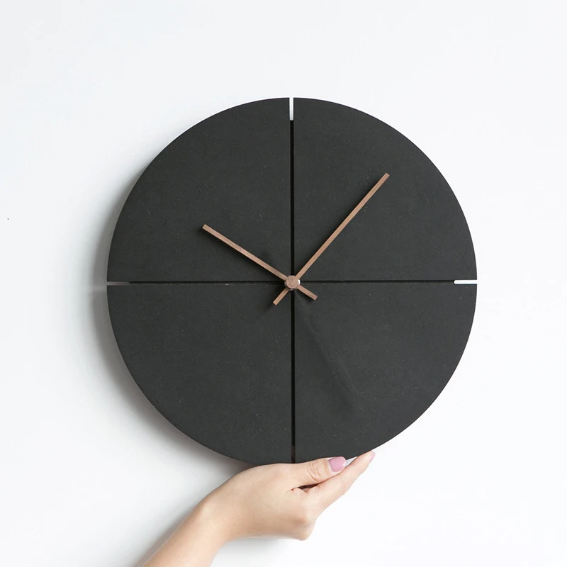 1Pcs Wooden Wall Clock Nordic Minimalist Living Room Kitchen Personality Household Black Mute Wall Clock Home Decoration
1Pcs Wooden Wall Clock Nordic Minimalist Living Room Kitchen Personality Household Black Mute Wall Clock Home Decoration
