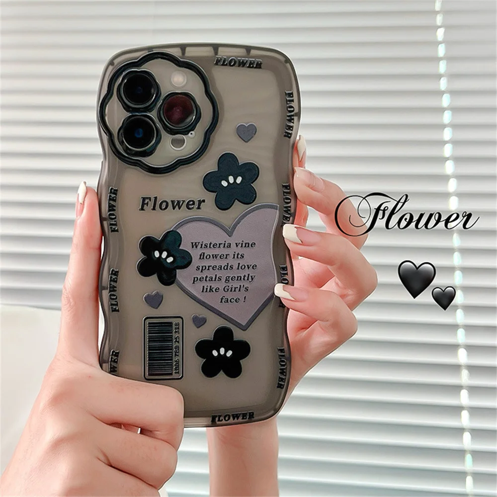 Light oil perforated wavy mobile phone case is suitable for Apple 14Promax iphone13 hot selling black through protective sleeve
Light oil perforated wavy mobile phone case is suitable for Apple 14Promax iphone13 hot selling black through protective sleeve