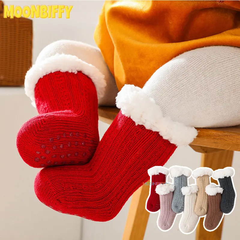 Winter Baby Socks Cute Thicken Warm Kids Sock Thermal Lambswool Newborn Toddlers Girls Boys Anti Slip Floor Socks 0-3Years
Winter Baby Socks Cute Thicken Warm Kids Sock Thermal Lambswool Newborn Toddlers Girls Boys Anti Slip Floor Socks 0-3Years