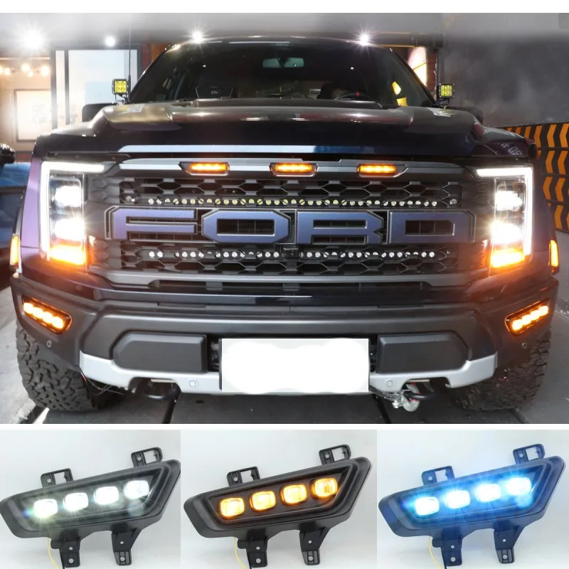 Squential Turn Signal Daytime Running Light Daylight Front Drl Light For Ford F-150 Raptor 2022
Squential Turn Signal Daytime Running Light Daylight Front Drl Light For Ford F-150 Raptor 2022