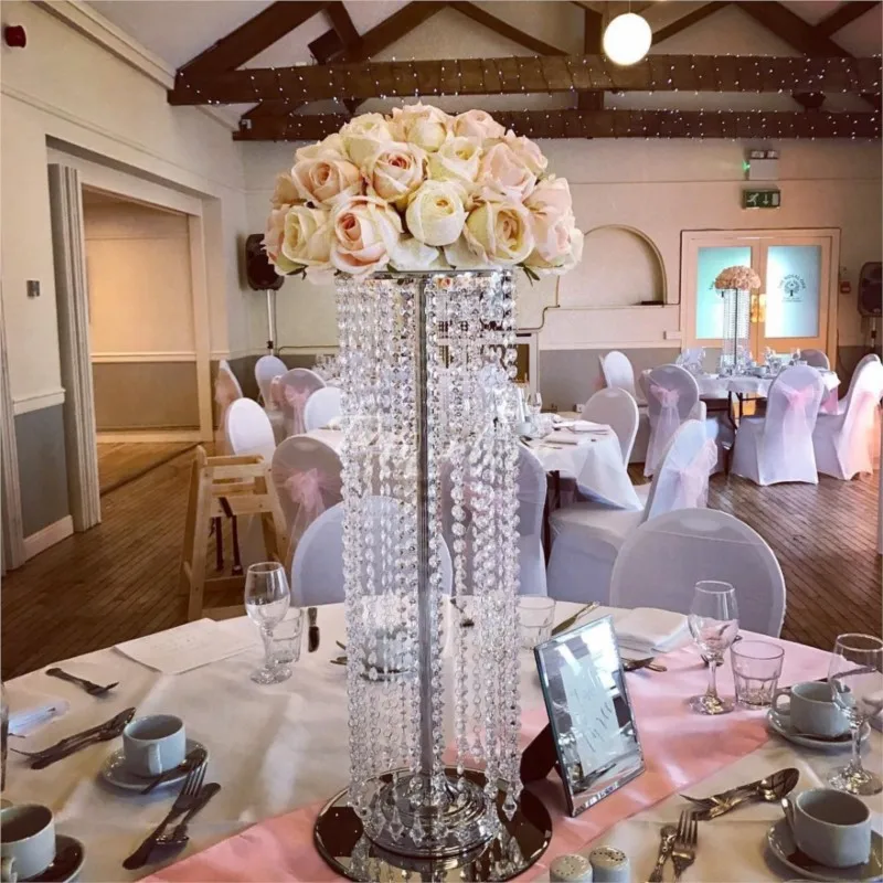 60cm Tall Acrylic Crystal Flower Stand Table Centerpiece Crystal Pillars Wedding Supply
60cm Tall Acrylic Crystal Flower Stand Table Centerpiece Crystal Pillars Wedding Supply