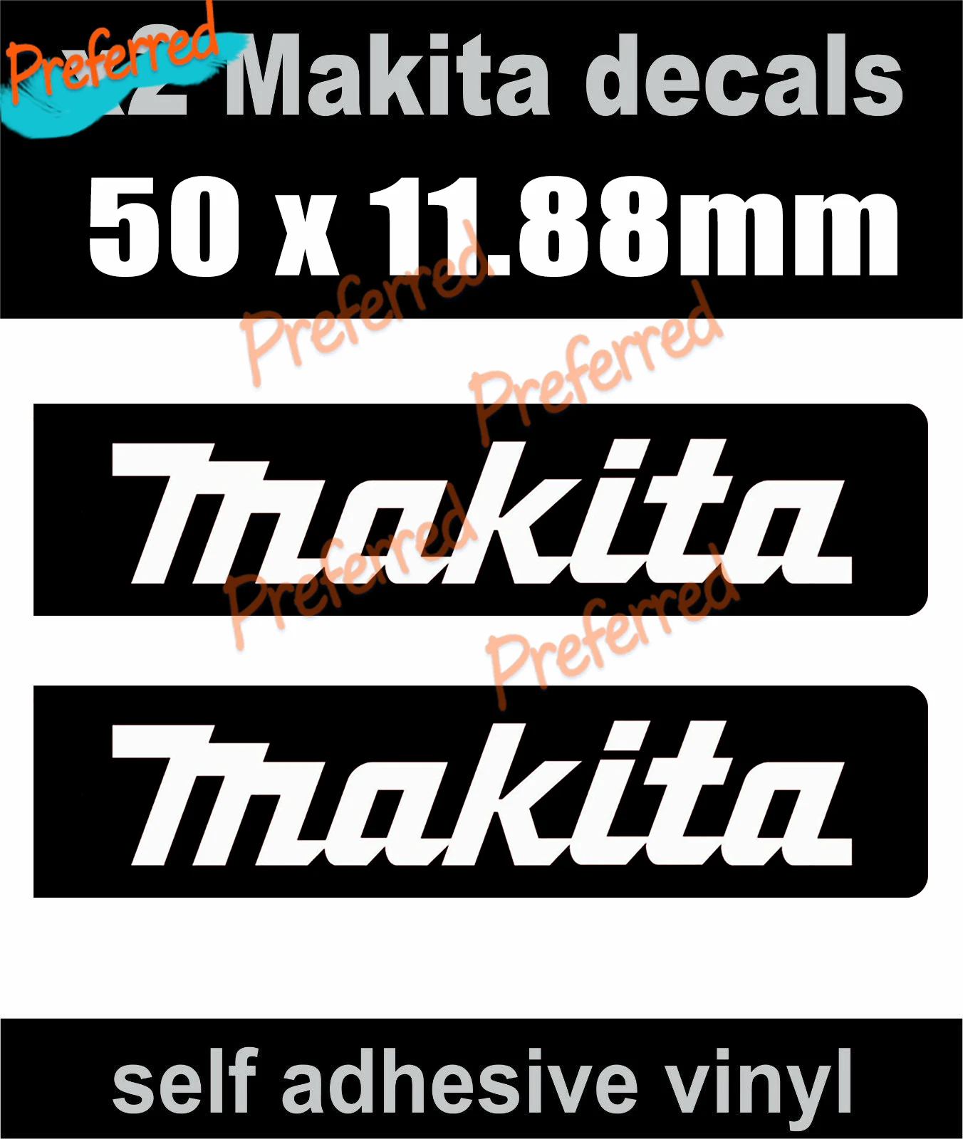 2 Makita Tools Stickers Motorsport Decal for Car Van Mini Bus Truck Workshop Laptop Helmet Trunk Window Bumper
2 Makita Tools Stickers Motorsport Decal for Car Van Mini Bus Truck Workshop Laptop Helmet Trunk Window Bumper