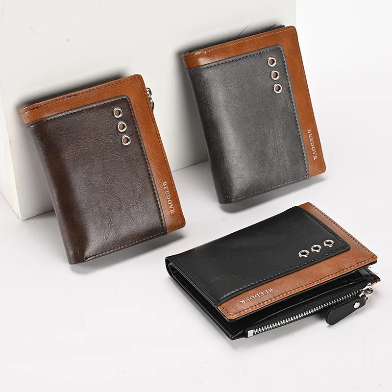 Fashion Men'S Card Wallets Anti-Theft Brush Short Wallet Multi-Card Oil Wax Leather Coin Male Credit Card Purse Card&Id Holder
Fashion Men'S Card Wallets Anti-Theft Brush Short Wallet Multi-Card Oil Wax Leather Coin Male Credit Card Purse Card&Id Holder