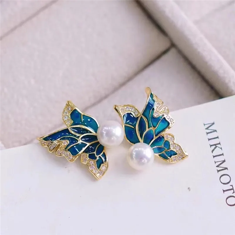 Exquisite Blue Butterfly Earless Ear Clip with Pearl Animal Female Earrings Party Wedding Jewelry Accessories Gift
Exquisite Blue Butterfly Earless Ear Clip with Pearl Animal Female Earrings Party Wedding Jewelry Accessories Gift