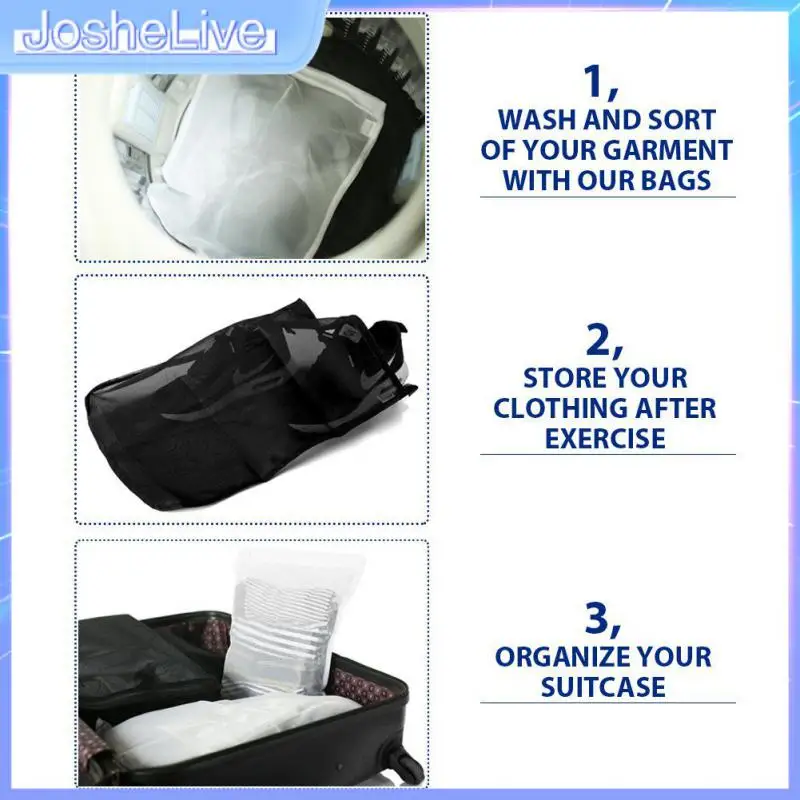 

Non Fluorescent Washing Bag Mesh Bra Bag Durable Multi Purpose Zippered Laundry Basket Mesh Bag Anti Deformation Laundry Bags