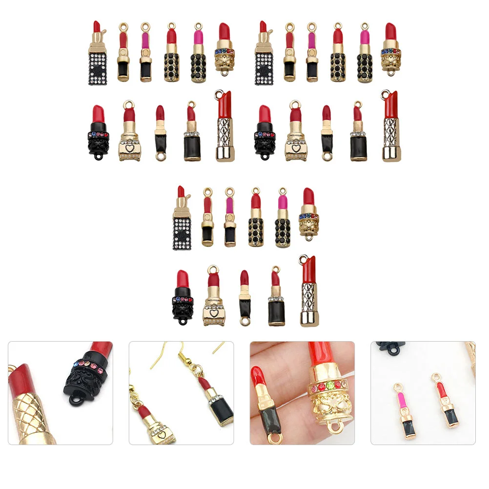 33 Pcs In Remembrance Gifts Lipstick Pendant DIY Powder Tray Charm Alloy Jewelry Accessories Miss 
33 Pcs In Remembrance Gifts Lipstick Pendant DIY Powder Tray Charm Alloy Jewelry Accessories Miss