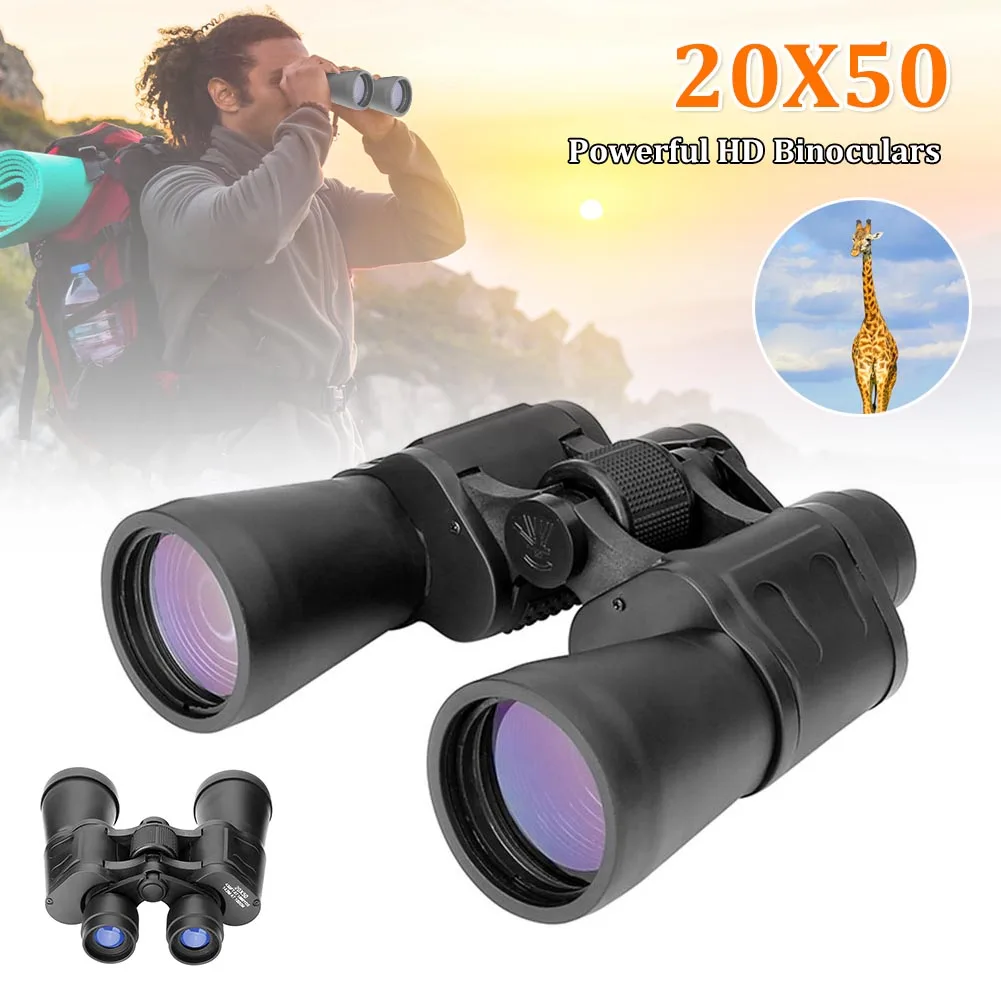 20x50 High Magnification Binoculars Low Light Night Vision Powerful Binoculars Outdoor Hunting Camping Bird Watching Telescope
20x50 High Magnification Binoculars Low Light Night Vision Powerful Binoculars Outdoor Hunting Camping Bird Watching Telescope