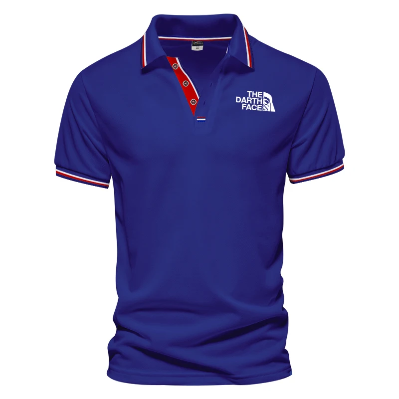 Classic men's casual quick drying solid color business short sleeved lapel slim fitting and fashionable high-quality Polo shirt 
Classic men's casual quick drying solid color business short sleeved lapel slim fitting and fashionable high-quality Polo shirt