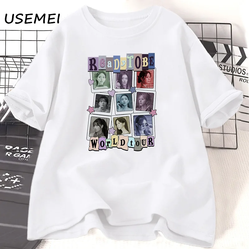 Vintage Twice Ready To Be Tshirt Kpop Fashion Twice Member World Tour T Shirt Cotton Short Sleeve O Neck Tshirts Unisex Clothes
Vintage Twice Ready To Be Tshirt Kpop Fashion Twice Member World Tour T Shirt Cotton Short Sleeve O Neck Tshirts Unisex Clothes