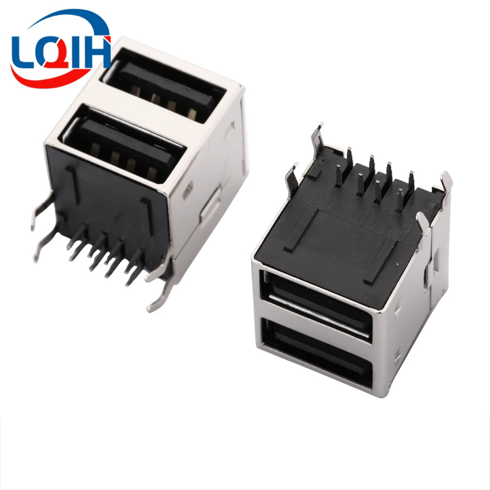 2PCS USB Double Layer Female Seat 90 Degree USB Seat Fully Enclosed Double Layer USB Connector Direct Insertion
2PCS USB Double Layer Female Seat 90 Degree USB Seat Fully Enclosed Double Layer USB Connector Direct Insertion