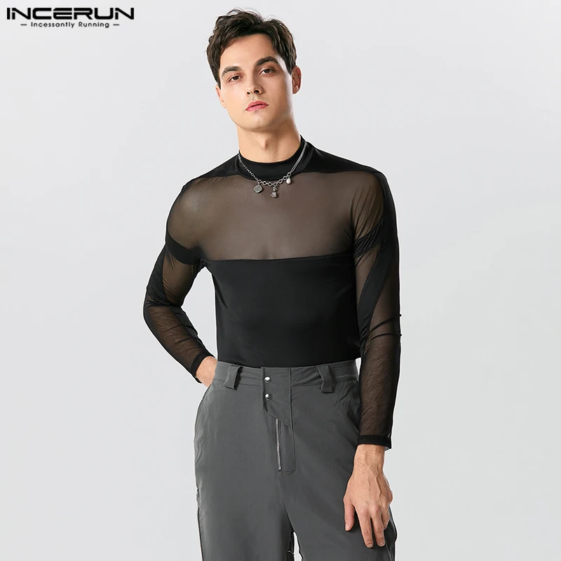 INCERUN 2023 Sexy Loungewear Rompers New Men See-through Mesh Splice Bodysuits Leisure Solid Knitted Long Sleeve Jumpsuits S-5XL
INCERUN 2023 Sexy Loungewear Rompers New Men See-through Mesh Splice Bodysuits Leisure Solid Knitted Long Sleeve Jumpsuits S-5XL