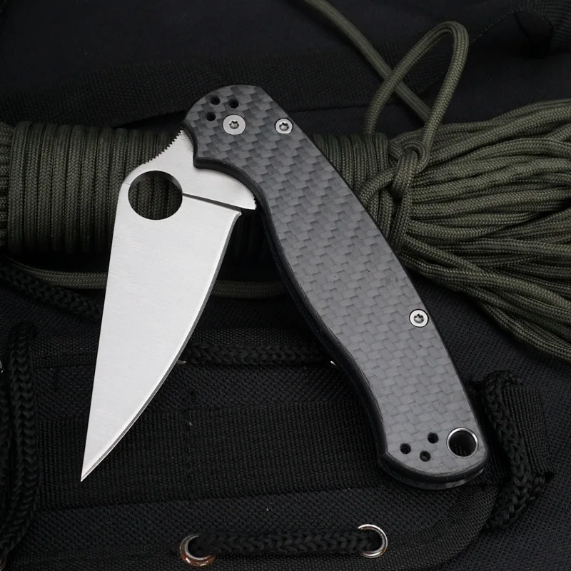 New Carbon Fiber Handle Tactical Folding Knife 440C Blade Outdoor Hunting Survival Camping Survival Pocket Knives EDC Tool
New Carbon Fiber Handle Tactical Folding Knife 440C Blade Outdoor Hunting Survival Camping Survival Pocket Knives EDC Tool