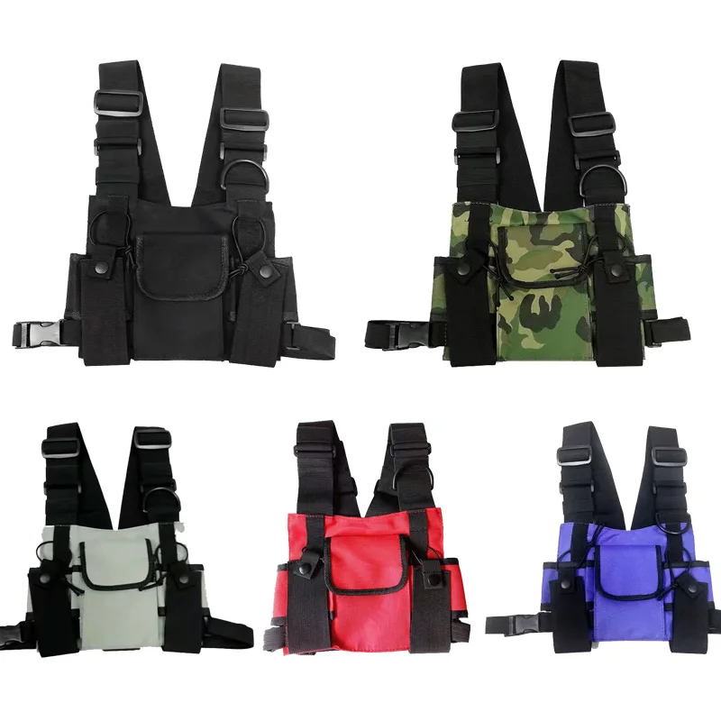 Military Tactical Vest Chest Vest Bag Tactical leather Sleeve Harness Walkie Talkie Waist BagIs Suitable ForTwo-Way Radios
Military Tactical Vest Chest Vest Bag Tactical leather Sleeve Harness Walkie Talkie Waist BagIs Suitable ForTwo-Way Radios