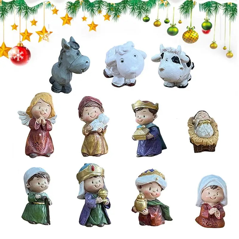 11pcs Nativity Figures Set 10pcs Portable Christmas Nativity Figure Set Flexible Christ Birth Of Jesus Ornaments Multifunctional
11pcs Nativity Figures Set 10pcs Portable Christmas Nativity Figure Set Flexible Christ Birth Of Jesus Ornaments Multifunctional