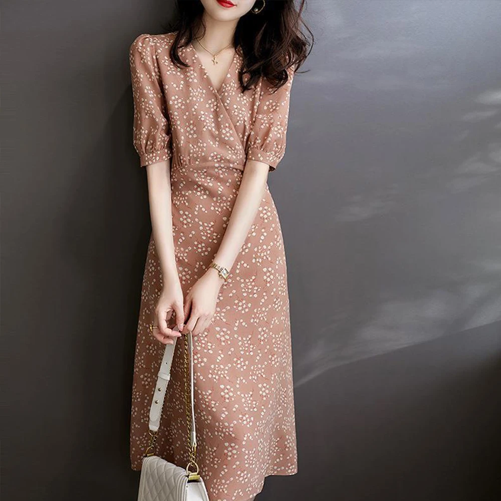 Japanese Pink Floral Women Dresses 2022 Spring New Style V-neck Chiffon Lace-up Dress Vestidos De Mujer Casual Ropa Mujer
Japanese Pink Floral Women Dresses 2022 Spring New Style V-neck Chiffon Lace-up Dress Vestidos De Mujer Casual Ropa Mujer