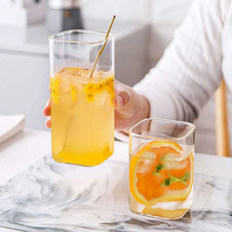 Square Glass Mug Large Transparent Coffee Juice Milk Cup Tall Straw Heat-resistant Water Drinkware Mousse Wine Glass
Square Glass Mug Large Transparent Coffee Juice Milk Cup Tall Straw Heat-resistant Water Drinkware Mousse Wine Glass