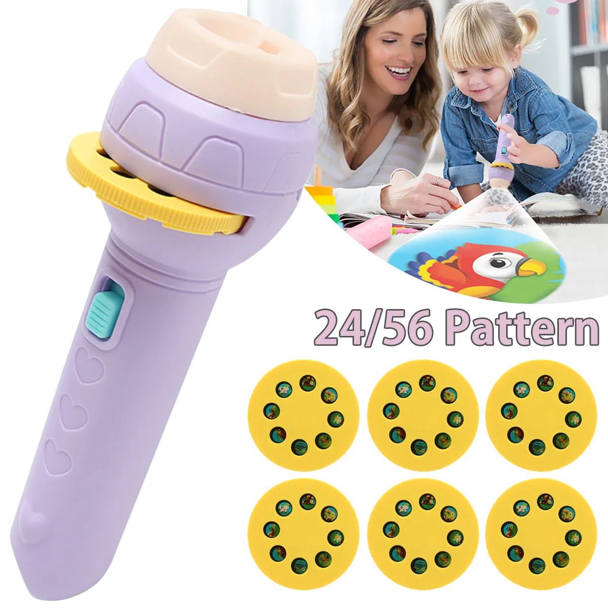 Flashlight Projector Toy Baby Sleeping Story Book Flashlight Projector Torch Lamp Toy for Kid Holiday Birthday Xmas Gift Toy
Flashlight Projector Toy Baby Sleeping Story Book Flashlight Projector Torch Lamp Toy for Kid Holiday Birthday Xmas Gift Toy