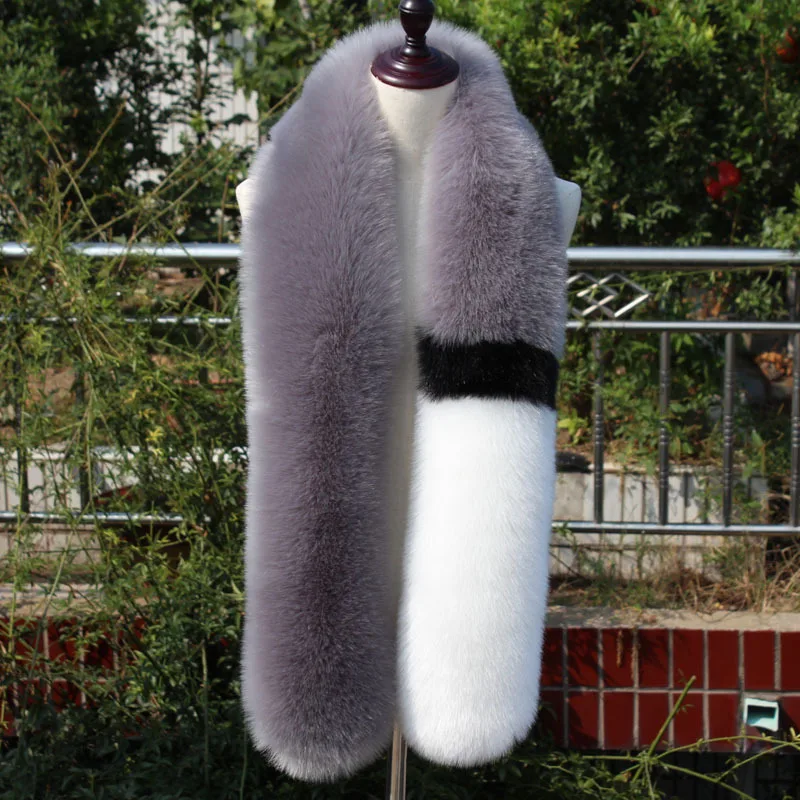 Winter New Korean Style Women's Imitation Fur Scarf Color Contrast Patchwork Imitation Fox Fur Scarf Big Fur Collar Shawl Long
Winter New Korean Style Women's Imitation Fur Scarf Color Contrast Patchwork Imitation Fox Fur Scarf Big Fur Collar Shawl Long