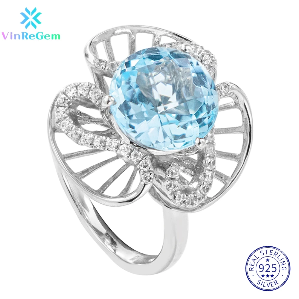 Vinregem Genuine 925 Sterling Silver Fancy Aquamarine Citrine Simulated Moissanite Ring for Women Vintage Jewelry Drop shipping
Vinregem Genuine 925 Sterling Silver Fancy Aquamarine Citrine Simulated Moissanite Ring for Women Vintage Jewelry Drop shipping