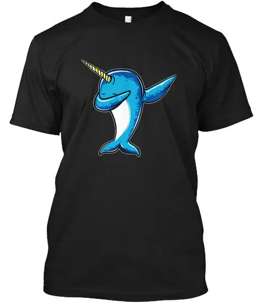 Подарочная футболка Narwhal Dab Dabbing Dance сделанная в США размеры от S до 5XL летние