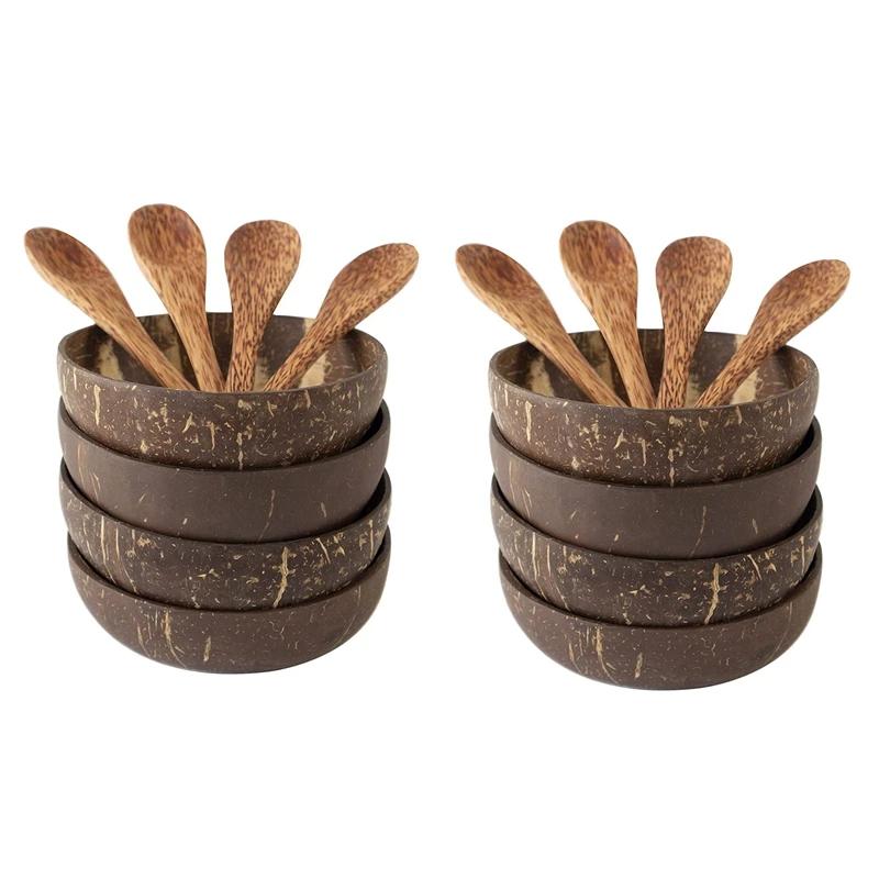Coconut Bowls And Spoon Set,Salad Smoothie Mixing Dessert Fruit Ice Cream Snack Bowl For Kitchen,Dining 8 Set
Coconut Bowls And Spoon Set,Salad Smoothie Mixing Dessert Fruit Ice Cream Snack Bowl For Kitchen,Dining 8 Set