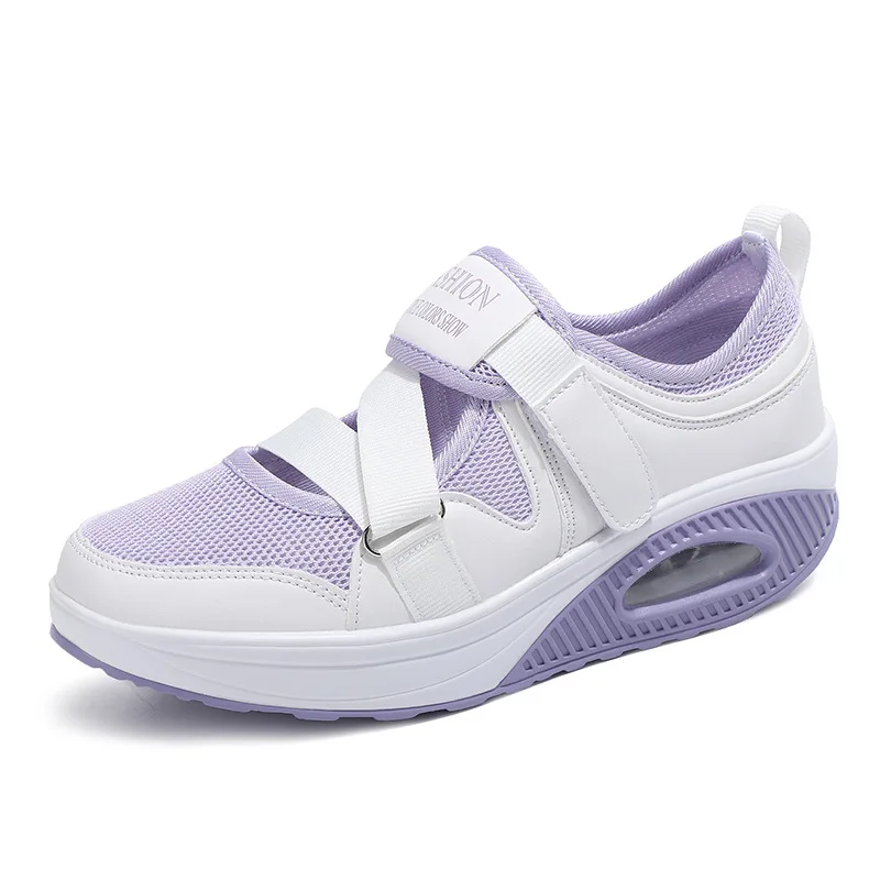 Summer New Breathable Women's Shoes Thick Bottom Air Cushion Ladies Casual Shoes Mixed Colors Velcro Shoes
Summer New Breathable Women's Shoes Thick Bottom Air Cushion Ladies Casual Shoes Mixed Colors Velcro Shoes